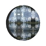 Reflection Lake bedruckter Reifen- und Radschutz, universelles Radhaus, geeignet für viele Fahrzeuge