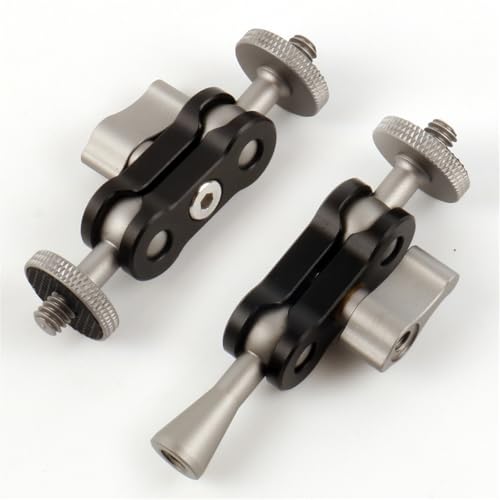 Image of Articulating Arm for Video and Auditory Equipment Features Double Ball Heads and 1 /4Inch Screws for More Flexibility LED Light Suppor