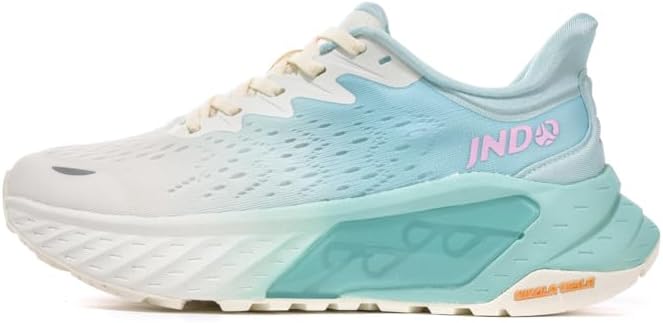 JNDO Casual Sports Shoes, lace-up Design, Soles Using Nikola Tesla Valve Breathable Midsole Technology, Suitable for Running, Hiking and Daily Leisure，Sea Salt White