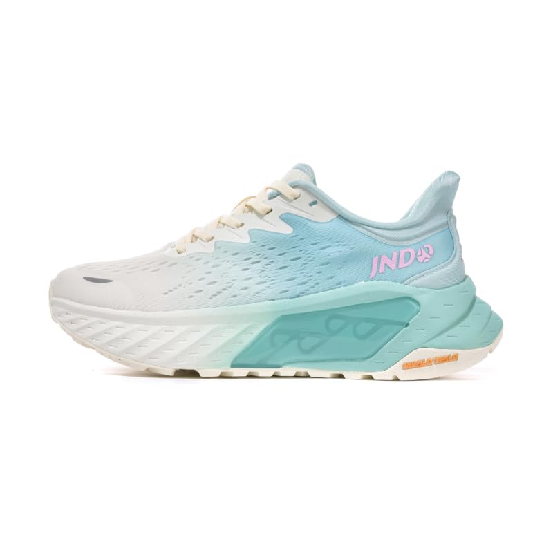JNDO Casual Sports Shoes, lace-up Design, Soles Using Nikola Tesla Valve Breathable Midsole Technology, Suitable for Running, Hiking and Daily Leisure?Sea Salt White?9
