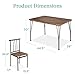 Best Choice Products 5-Piece Metal and Wood Indoor Modern Rectangular Dining Table Furniture Set for Kitchen, Dining Room, Dinette, Breakfast Nook w/ 4 Chairs - Drift Brown