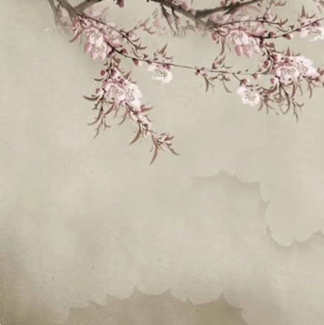 Papier peint fleurs chinoises oiseaux 3D rose | Solution déco pour dynamiser un mur de salon - 3