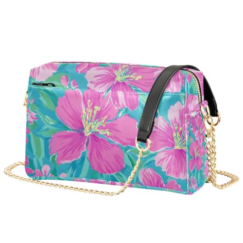 Sac à bandoulière fleuri en cuir PU idéal pour vos sorties et balades urbaines