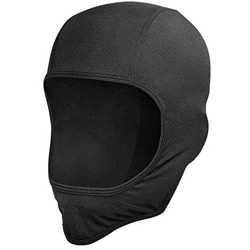 FRSOHEWIN Pasamontañas Corto Balaclava Transpirable Máscara Elástica Verano Polyester para Moto Ciclismo Deportes Hombre Correr Mujer Unisex Negro
