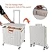 Foldable Utility Cart Folding Portable Rolling Crate Handcart with Durable Heavy Duty Plastic Telescoping Handle Collapsible 4 Rotate Wheels for Travel,Shopping, Luggage, Office, Teacher(White)