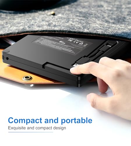 External CD DVD Drive, USB 3.0 and Type-C Portable CD DVD +/-RW Drive, DVD/CD ROM Burner Reader, Slim Optical DVD Drive, CD/DVD Player for Laptop, Desktop, MacBook, macOS/Linux/Windows 11/10/7/8/XP - Image 8