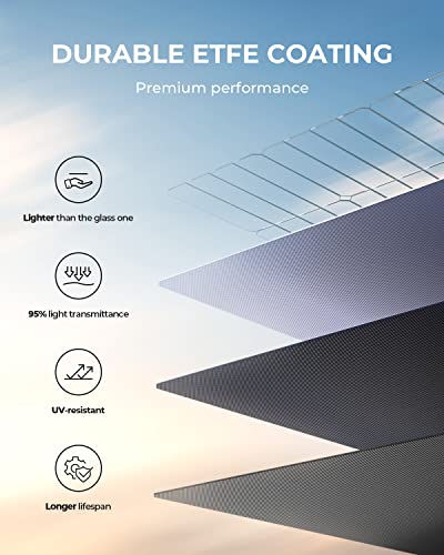 Image of BLUETTI 350W Solar Panel for Solar Generator AC70 AC180 AC240 AC200L Elite 200 V2 AC300&B300K AC500&B300K, Foldable Solar Charger for RV, Camping, Power Outage