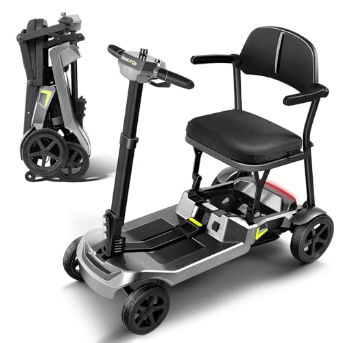 SCOOTNGO Mobility Scooters for Seniors & Adults, 4 Wheel Lightweight Foldable...