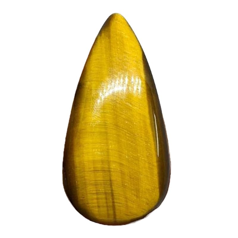 Cabochon œil de tigre naturel en poire 48x24x6mm pour création de bague et pendentif GH_NAT_04453
