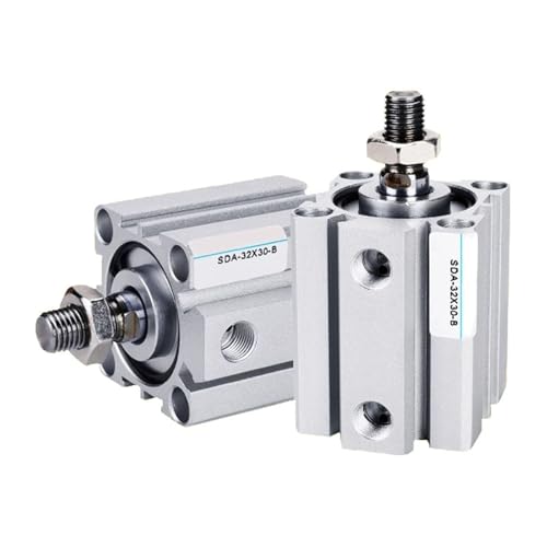 Vérin pneumatique compact SDA B avec filetage mâle course 20mm - 2