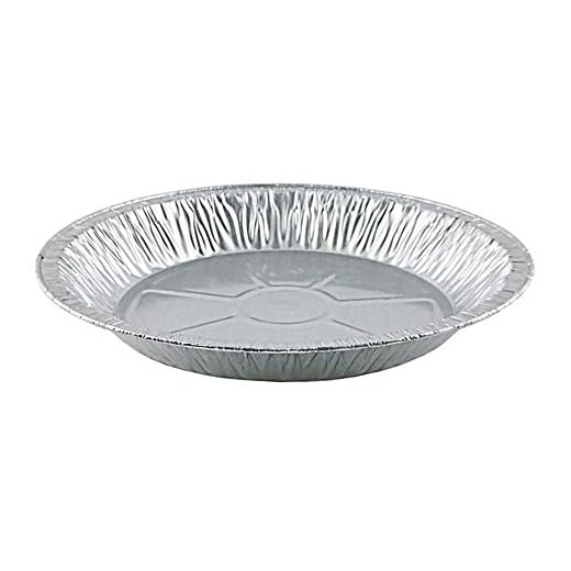 Pactogo 11" Aluminum Foil Pie Pan Extra-Deep Disposable Tin Plates (Pack of 12)