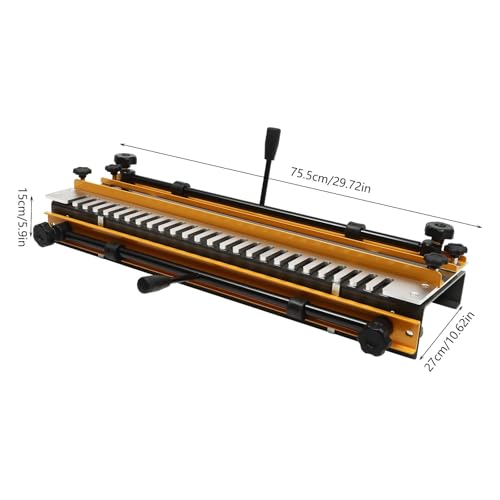Przyrząd na jaskółczy ogon 61 cm do routera z szablonem 1/5.1 cm i frezem, chwytak do obróbki drewna na jaskółczy ogon do półślepych połączeń jaskółczy ogon