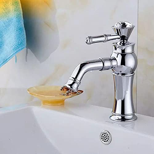 Robinet de lavabo eau chaude et froide pour vasque moderne - 2