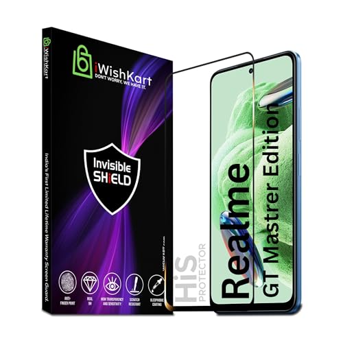 Image of compatible with Realme GT Master Edition Tempered Glass screen protector guard Full Edge to Edge 9H Full Glue FHD with Easy Installation kit