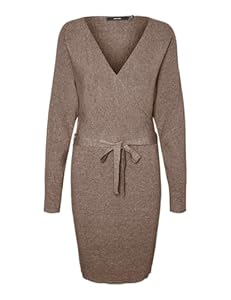 VERO MODA VMHOLLYREM LS V-Neck Dress GA NOOS