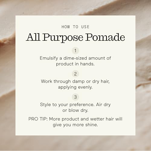 Image of Firsthand Supply All-Purpose Hair Pomade for Men & Women - Flexible Firm Hold with Natural, Low Shine - Organic, Water Based Pomade - Nourishing Aloe & Shea Butter - All Hair Types & Lengths - 3oz