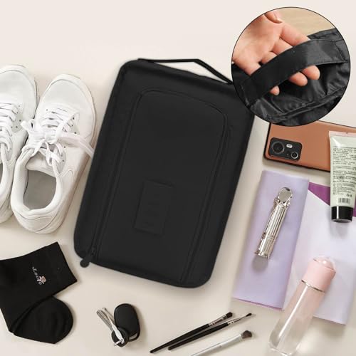 Bolsas Zapatos Viaje Portátil con Cremallera,4 Piezas Bolsas Zapatos Almacenaje con Compartimentos,Maleta Zapatos Viaje para Viajes o Almacenamiento en Casa Ropa y Cosméticos Organizador - imagen 6
