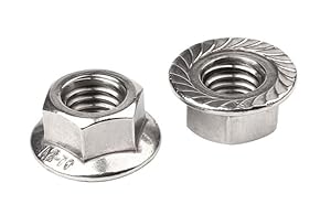 NOLDAR Flanschmuttern DIN 6923 Edelstahl M4 (50 Stück)