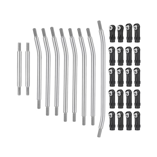 Rc Special Connecting Rod for Element for Enduro 1/10 10Pcs Stainless Steel Upper & Lower Suspension Linkage Steering Link Rod Set RC Car Truck Parts Replacement