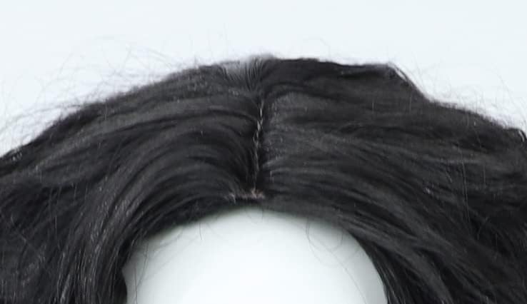 Usopp Wig Sogeking Black Curly Synthetic Hair 48cm Lifelike Party Natural Cosplay Wigs with Bangs (BLK)