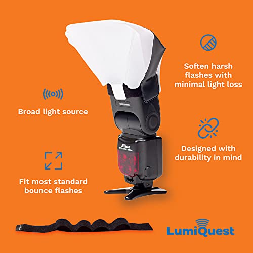 Diffuseur de lumière compact pour flash externe avec sangle UltraStrap et design noir classique