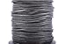 KONMAY 25 Yards Solid Round 1.5mm Metallic Dark Gray Genuine/Real Leather Cord Braiding String (1.5mm, Metallic Dark Grey)