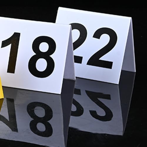 Cartes de numéros table restaurant acrylique pour simplifier le service - 7