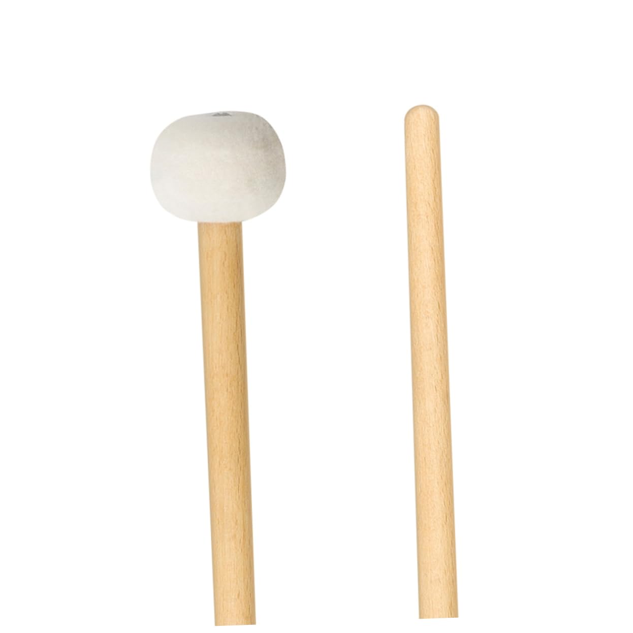 TOYANDONA 2pares Mallets De Timpani De Fieltro Mango De Madera Baquetas De Percusión Para Estudiantes y Profesionales Accesorios Musicales De Percusión