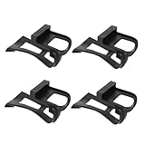 Mikinona 4 Stücke Fahrrad-Pedal-käfig mit Verstellbaren Zehenclips rutschfeste Pedalhalterung für...