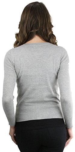 Image of ToBeInStyle Women's Long Sleeve Button Down V-Neck Cardigan