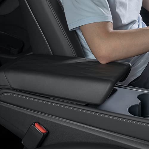 Jawjut Car Armrest Cover For Tesla Model 3 Model Y Center Console Cover Automobile Waterproof Armrest Box Mat Tesla Accessories #TOP5