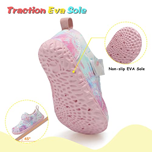 Qfh Baby Shoes Boy Girl Infant Sneakers Winter Warm Non Slip First Walkers Pink Pattern 8.5-9 Toddler #TOP2