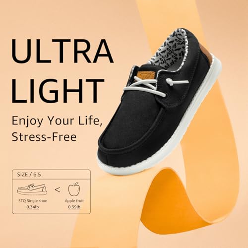 Image of STQ Women's Slip On Arch Support Boat Shoes