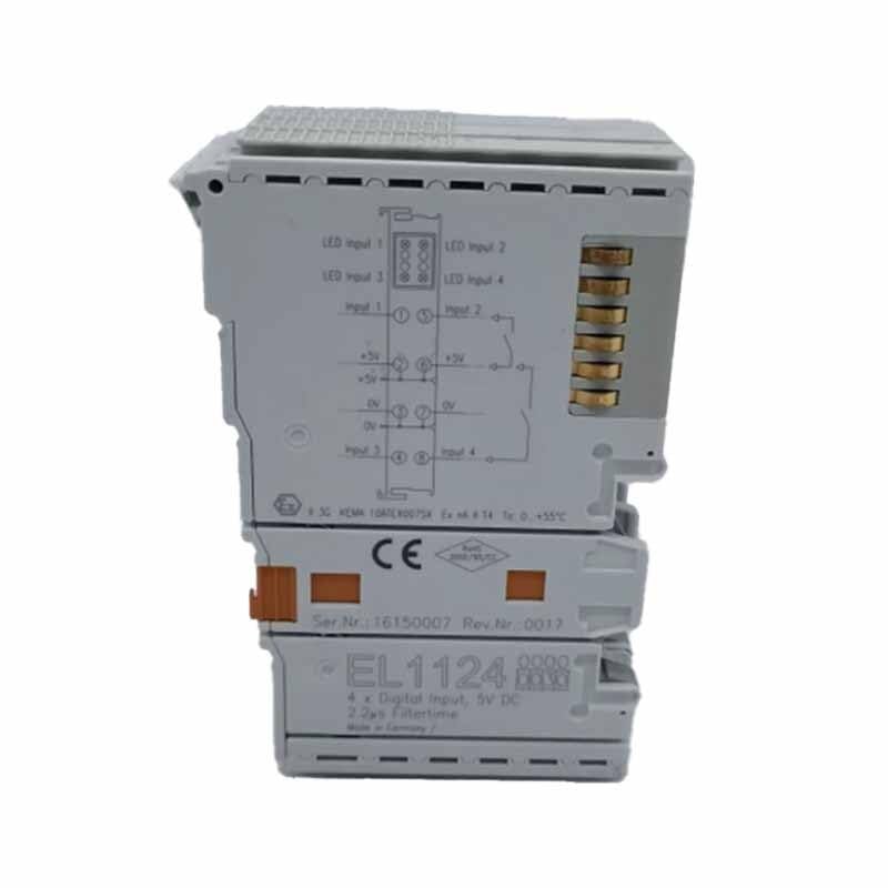NURII Terminal Module, EL1124, Terminal 4-Channel Digital Input 5 V DC 0.05 S