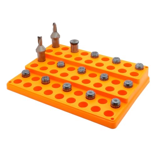 Tool Parts Router Bit Collecting Box Spring Collet Storage with Multiple Compartments ER25 ER32 16N32