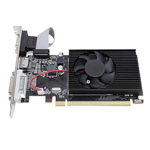 Sxhlseller R5 230 2 GB Grafikkarte, GDDR3 64 Bit Computer-Grafikkarte, Unterstützt VGA DVI HD, 625 MHz PCI Express X16 Grafikkarte Low Profile für PC ITX-Gehäuse