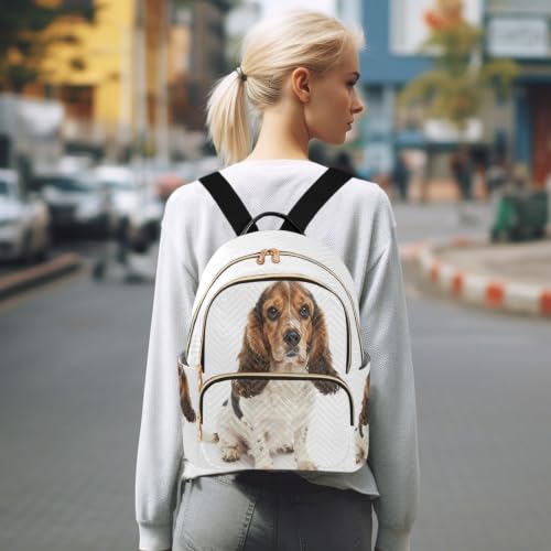 Sac à dos chien tricolore mignon : rangez tout avec élégance sans effort