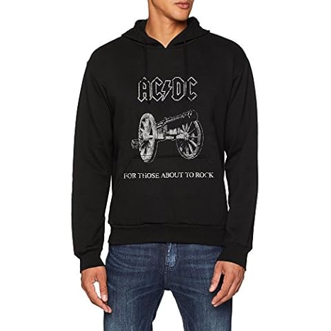 AC/DC Sudadera con Capucha Negra Cover