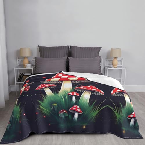 Couverture douce et chaude champignons pour vos soirées cocooning sur le canapé - 7