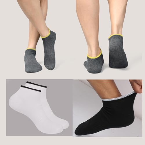 Image of Women Cotton No Show Socks Thin Fine Soft Comfortable Durable Breathable Anti Slip With Ribbed Instep For A Firm Grip