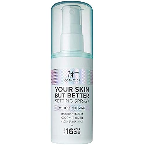 IT Cosmetics Your Skin But Better Makeup Setting Spray - Protects Makeup, Controls Shine, Provides Hydration - 16-Hour Hold - With Hyaluronic Acid, Coconut Water & Aloe Vera
