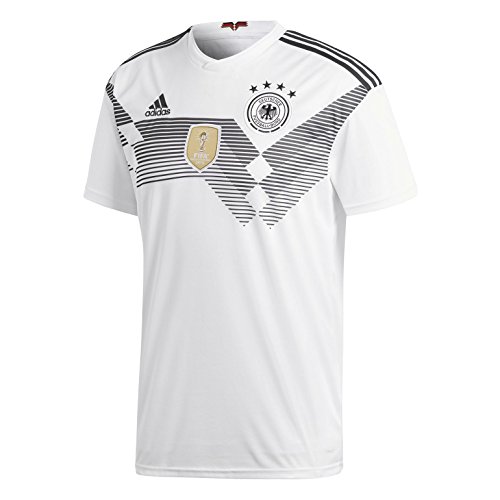adidas Men's 2018 Germany Home Jersey White/Black Medium