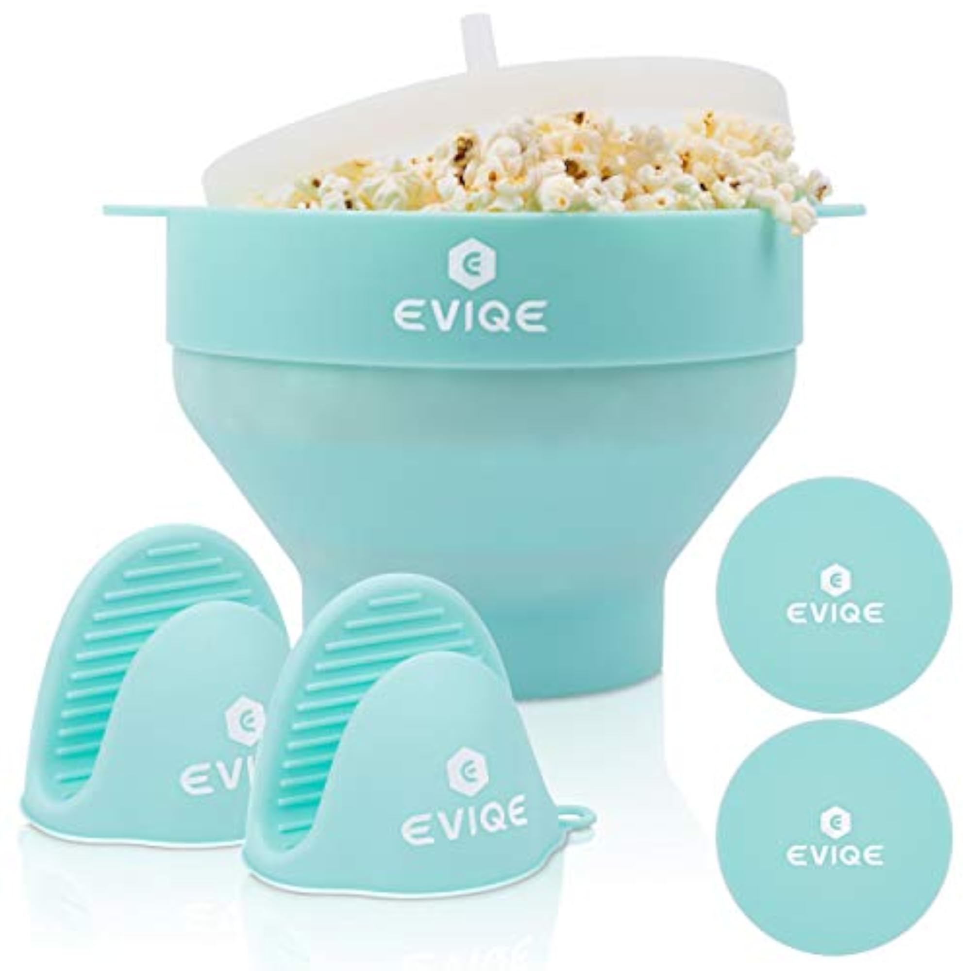 Microwave Popcorn Popper, Silicone Popcorn Maker with Bonus Mitts