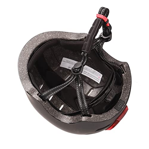 Bike Helmet with Light,USB Rechargeable LED Front and Back Light Road Helmets,Thickened EPS liner Cycling Helmet for Cycling, Balance Car, Skateboard (Black) - Image 5