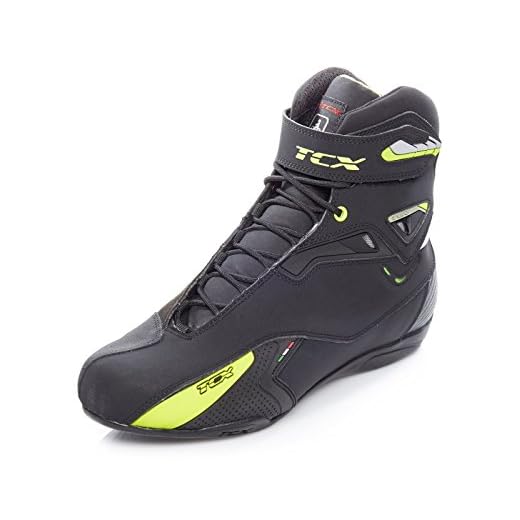 Botas de Motocicleta TCX Rush WP Negro/Amarillo, 45