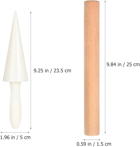 Miniatura 2 de SWOOMEY 1 juego de rodillos de cono de huevo, moldes de cono de pizzela, crepé, waffle, moldeador de conos, moldes de tortilla, forma de cuerno de