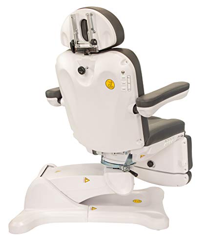 Medical Spa Facial Bed Exam Dermatology And Procedure Chair W Rotation - All Electric (Black)-Grey #TOP3