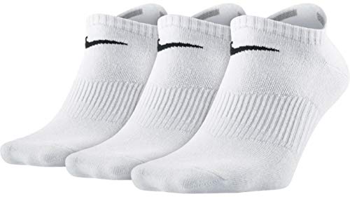 Nike Lightweight No-Show, Calcetines, Hombre, Blanco, 46-50, Pack de 3