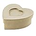 Produktbild Décopatch BT034O Box in Herzform aus Pappmaché, 10 x 10,5 x 4 cm, zum Verzieren, spezielle für die Schmucksteine Décopatch, Kartonbraun