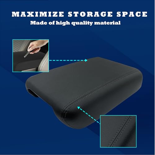 FULGURALSNAIL Center Console Lid Fit for 2007-2017 Chevy Traverse, Enclave, Acadia Front Floor Console Armrest Replacement Part # 22905370 (Black) by FULGURALSNAIL - Image 2